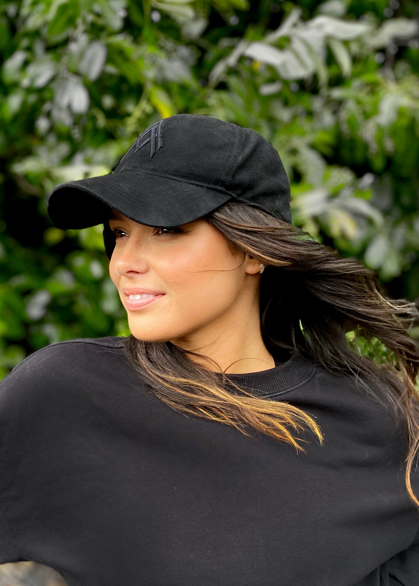 Black Raaen Suede Cap