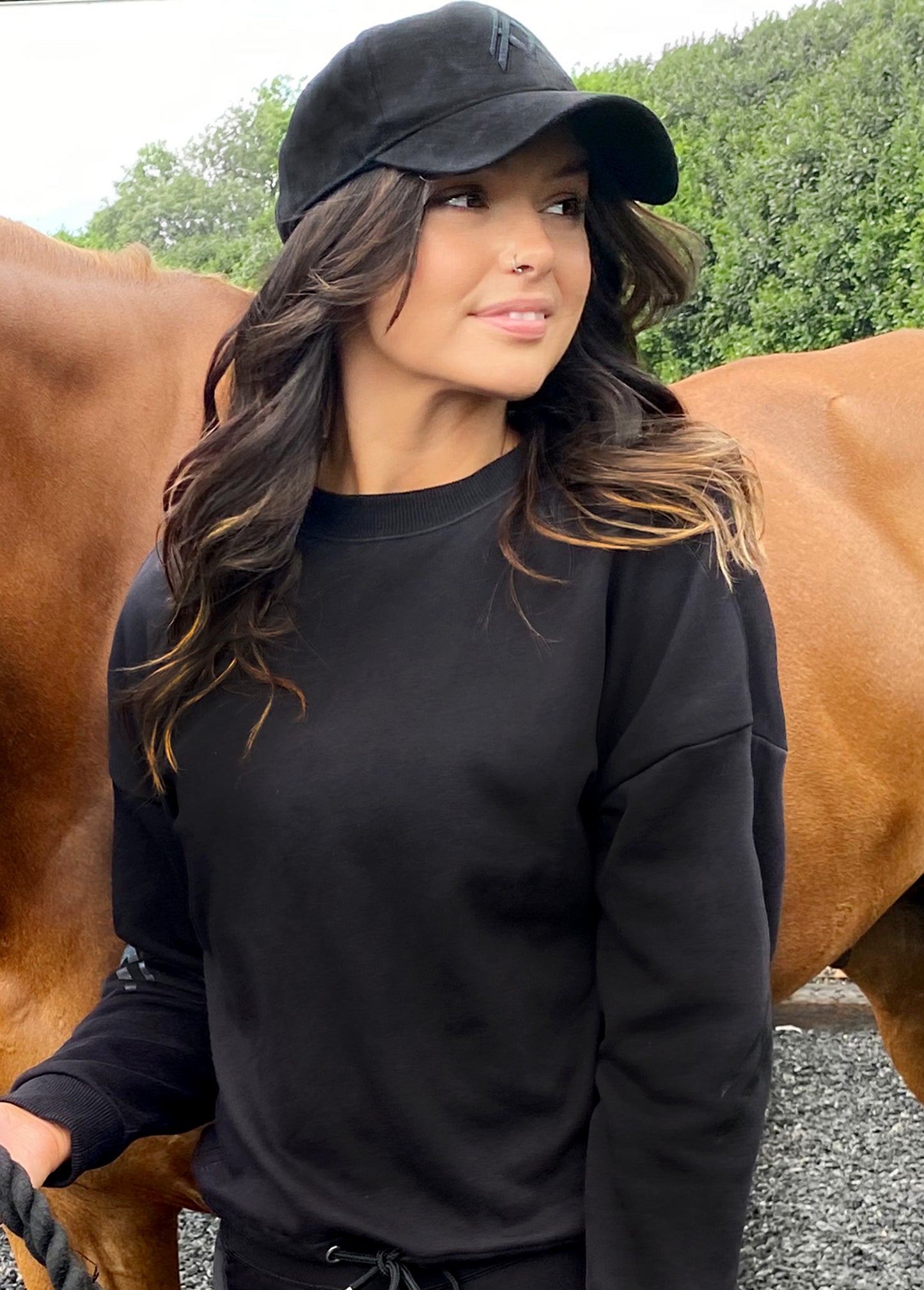 Black Raaen Suede Cap