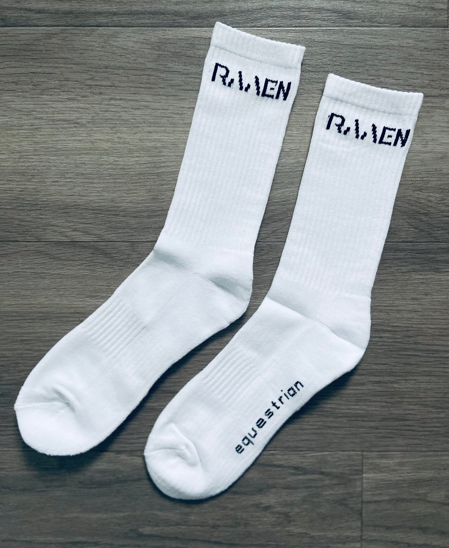 Raaen White Crew Socks