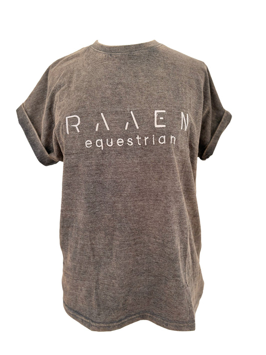 Acid Washed Oversized Tee Vintage Grey